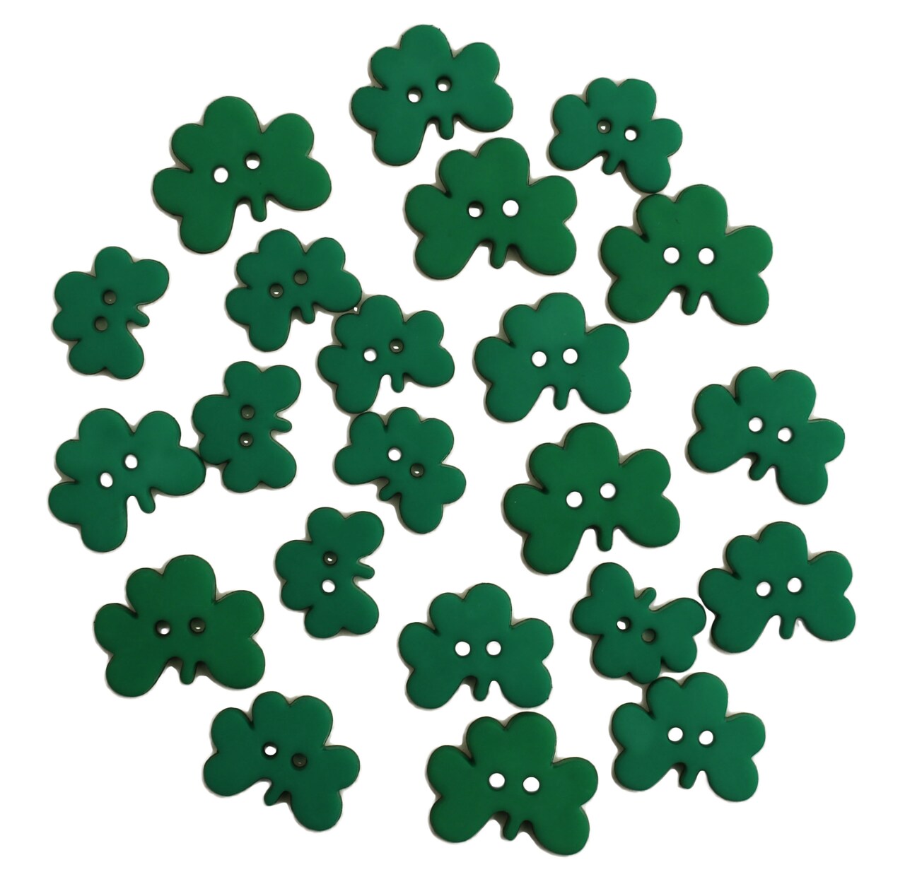 Buttons Galore and More Craft & Sewing Buttons - Luck of the Irish - 48 Buttons